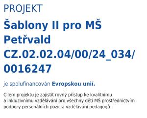 Šablony II pro MŠ